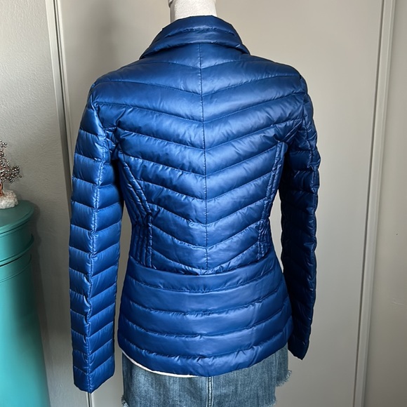 Kenneth Cole Reaction Blue Full Zip Closure Down filled Puffer Coat Jacket - Picture 4 of 8